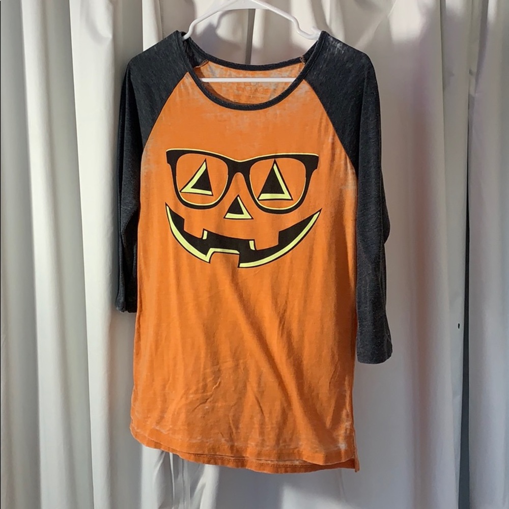 Halloween baseball tee